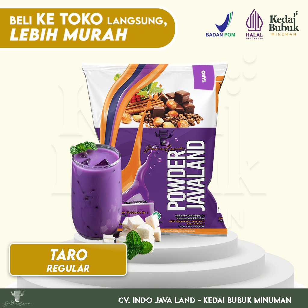 

Javaland Bubuk Minuman Rasa Taro 1Kg - Regular Plain