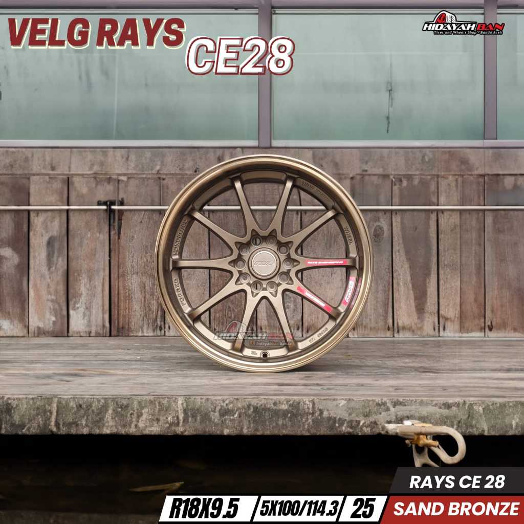 VELG RAYS CE28 RING 18X9.5 PCD 5X100 ET 25