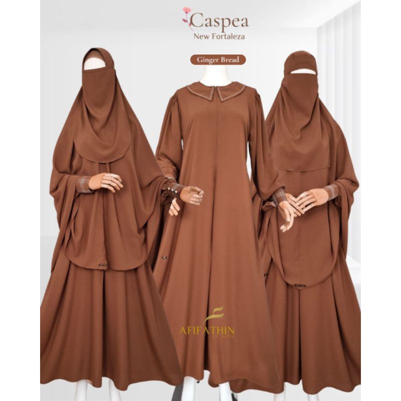 Gamis dan Khimar caspea by Afifathin