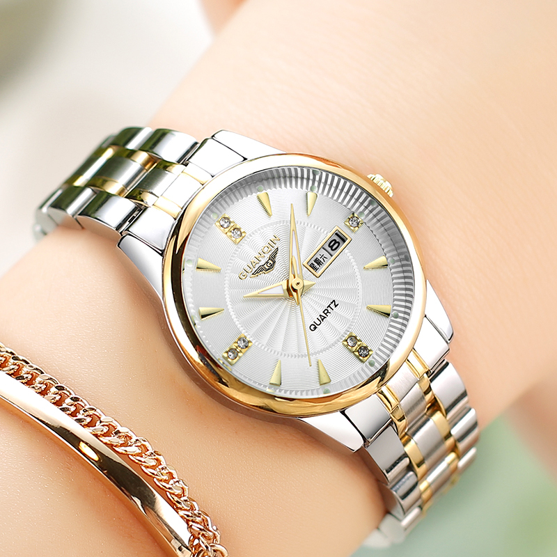 【GUANQIN】 Jam Tangan Wanita/Cewek 29mm ORIGINAL Elegant Waterproof/Tahan Air GS19212-HP