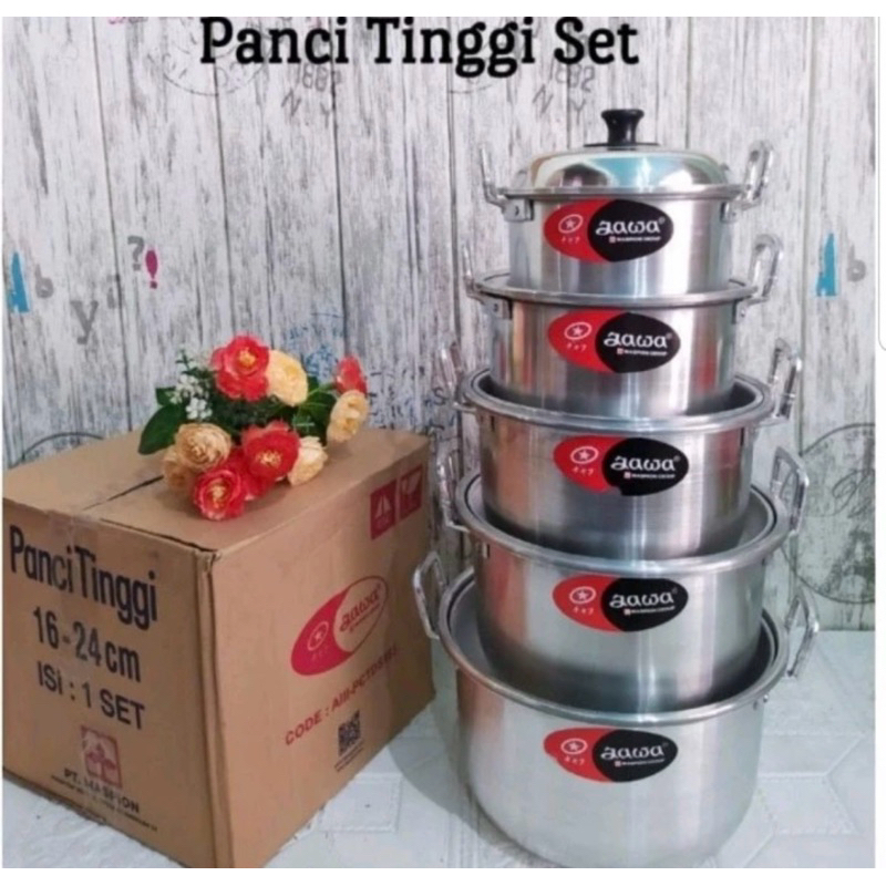 Panci Set Jawa Maspion Alumunium 5pcs