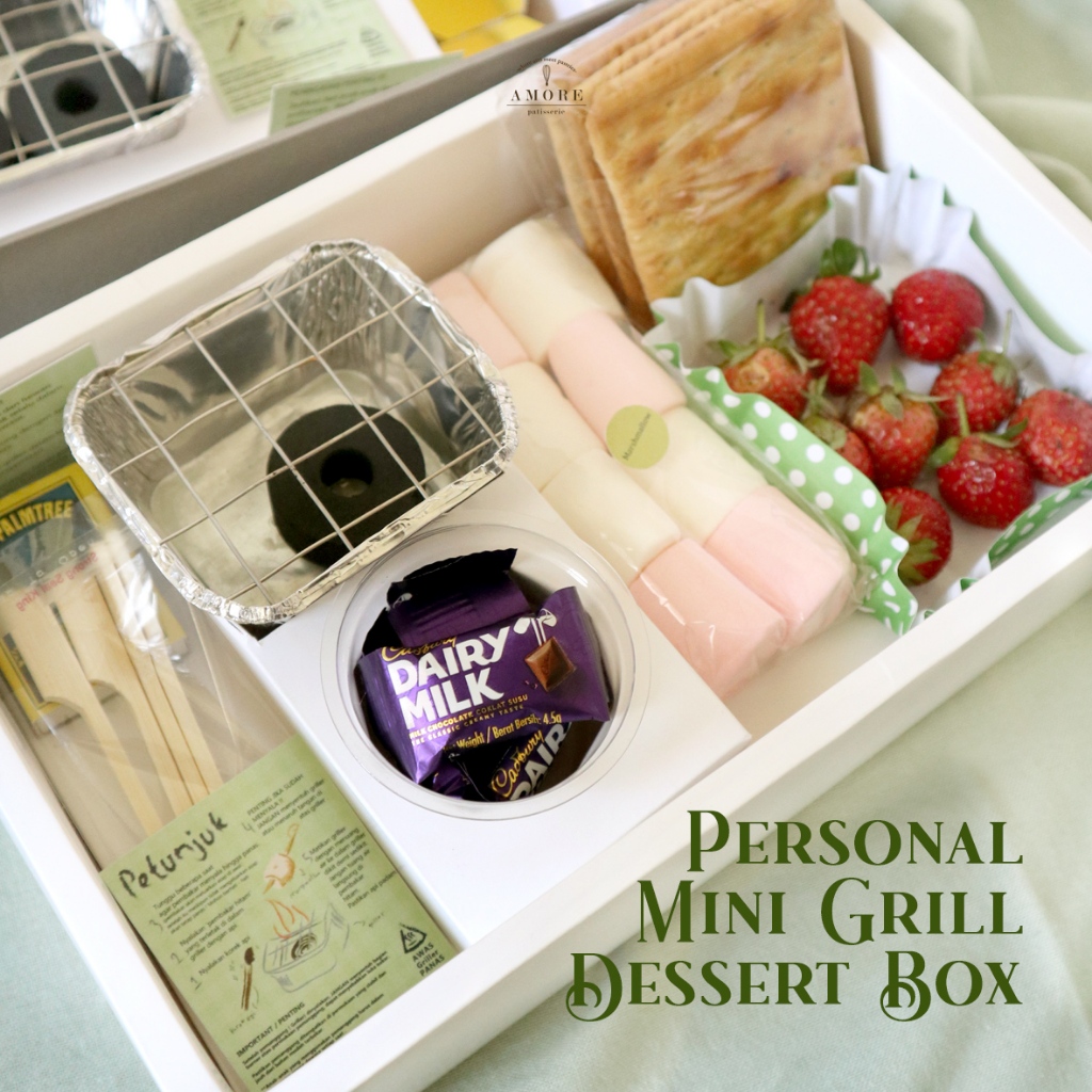 

Mini Grill Dessert Box | Smores Kit Box
