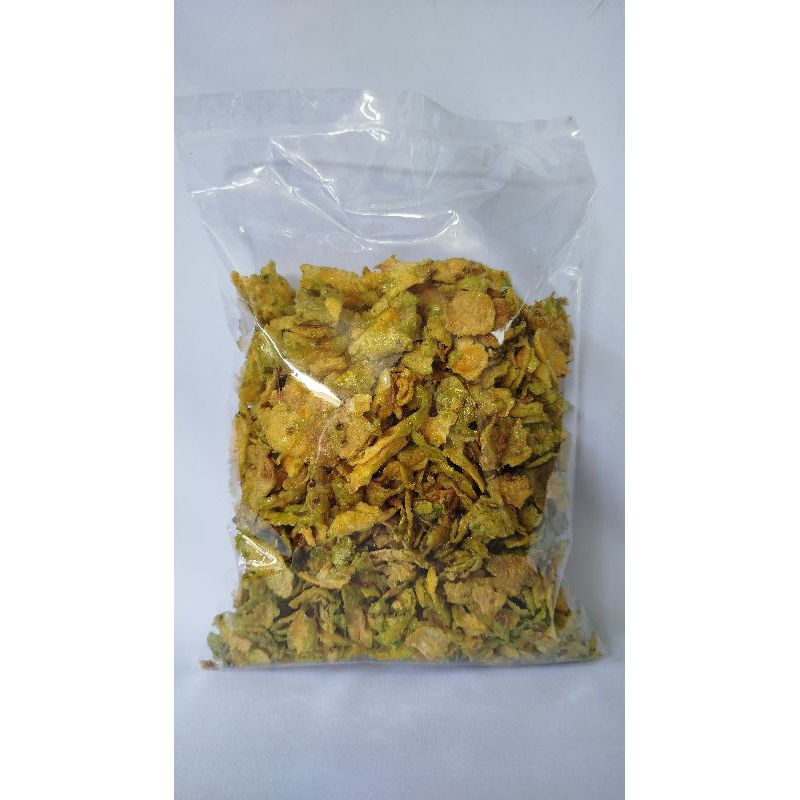 

Marning Emping Jagung Pedas Rasa Cabe Ijo Ukuran 300gr