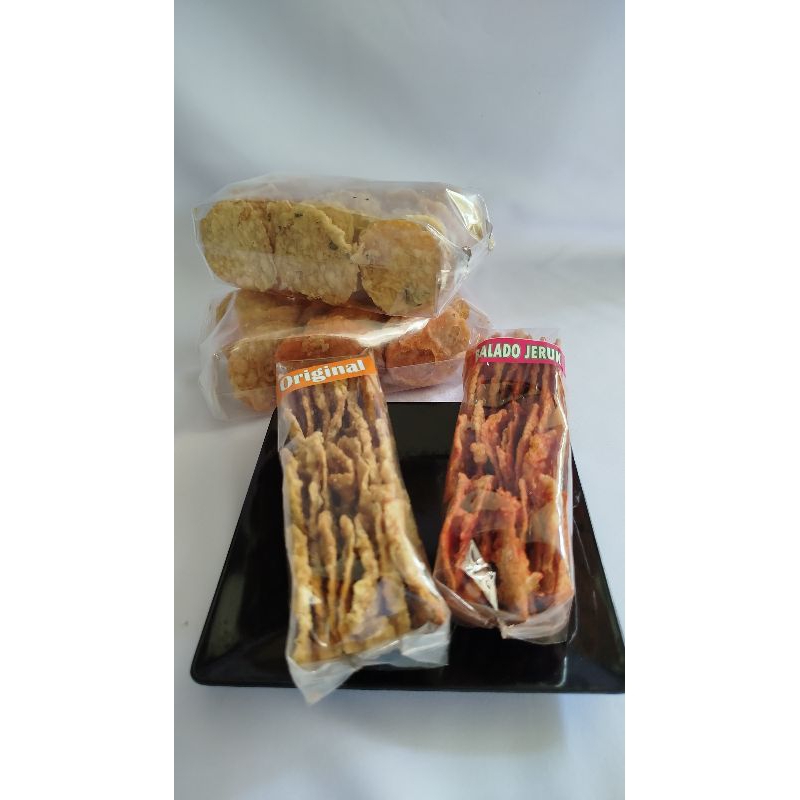 

Keripik/Kerupuk/Camilan/Cemilan/ Tempe Original Ukuran 200gr