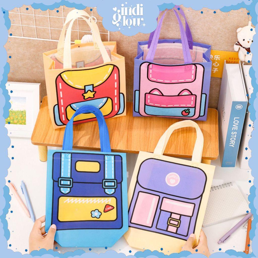 

IG Goodie Bag Tas Belanja Tote Bag Anti Air Tas Ulang Tahun Motif Hampers Bingkisan Souvenir ST26