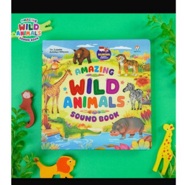 Sound book Amazing Wild Animals / Soundbook Amazing cute animals / buku Cerita bersuara / Boardbook 