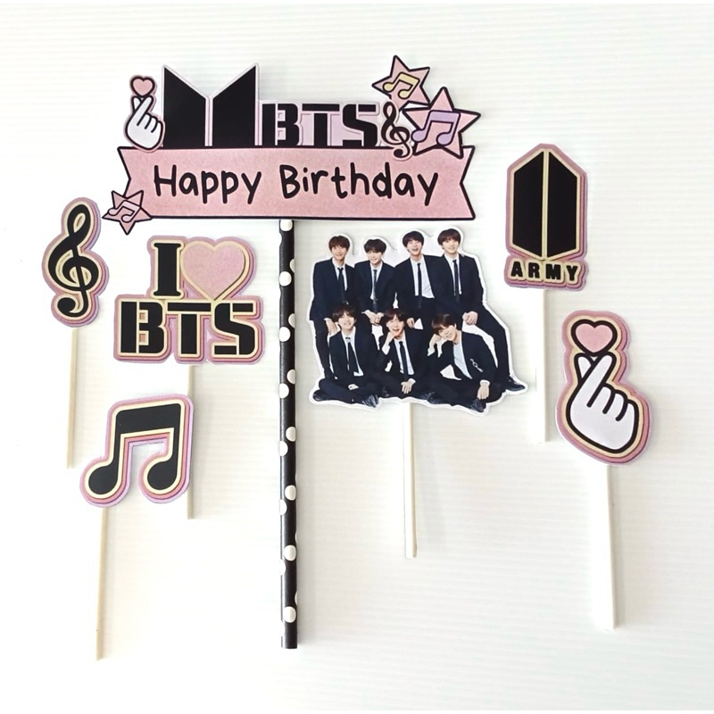 

Hiasan kue anak karakter/ topper kue BTS / / BTS