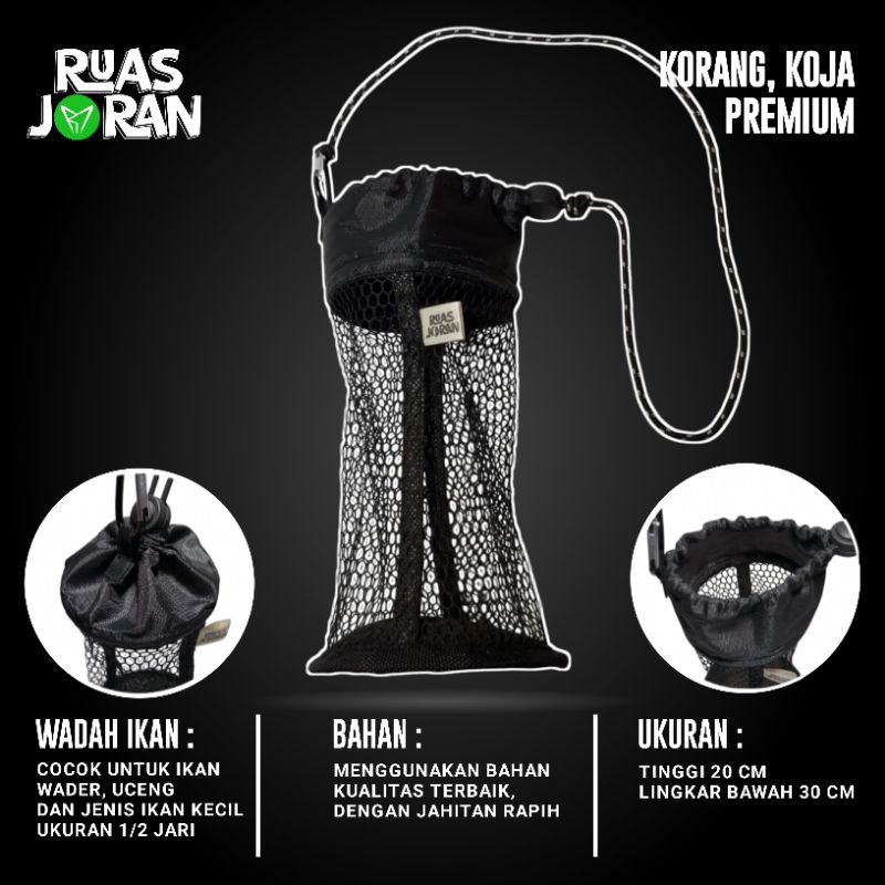 KOJA WADER PREMIUM - KOJA IKAN KECIL - KOJA WADER - KOJA UCENG - KORANG WADER - KEMPIS IKAN KECIL