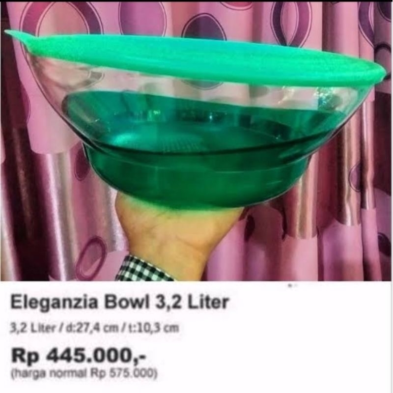 Tupperware Bowl Kristal Ellegenzia Bowl PROMO MURAH Original