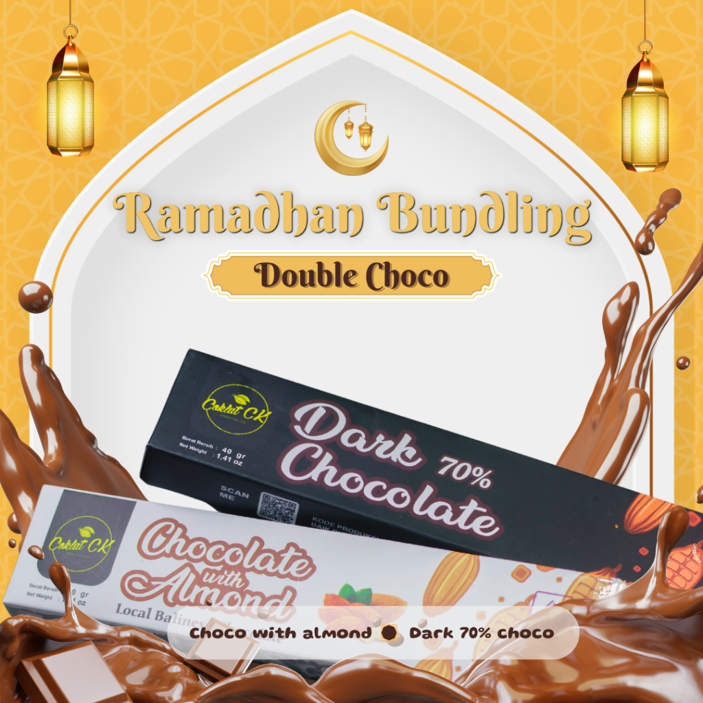 

CoklatCK - Bundle Chocolate Dark Choco 70% Cokelat Almond Premium Coklat Kacang Almond