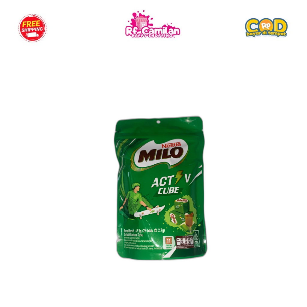 

Nestle Milo ACT V Cube Cokelat Susu isi 25 cube berat 67.5gr