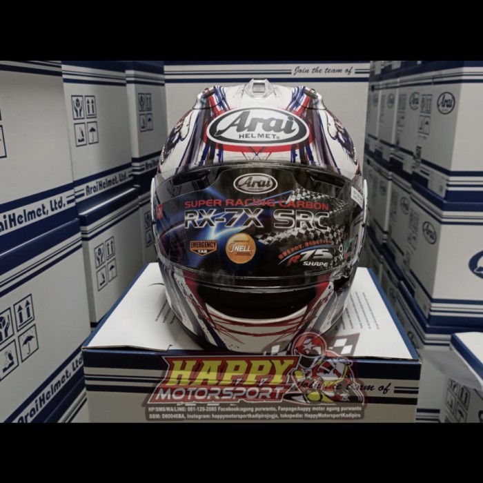 Helm fullface RX7SRC Super Racing Carbon KIYONARI TRICO