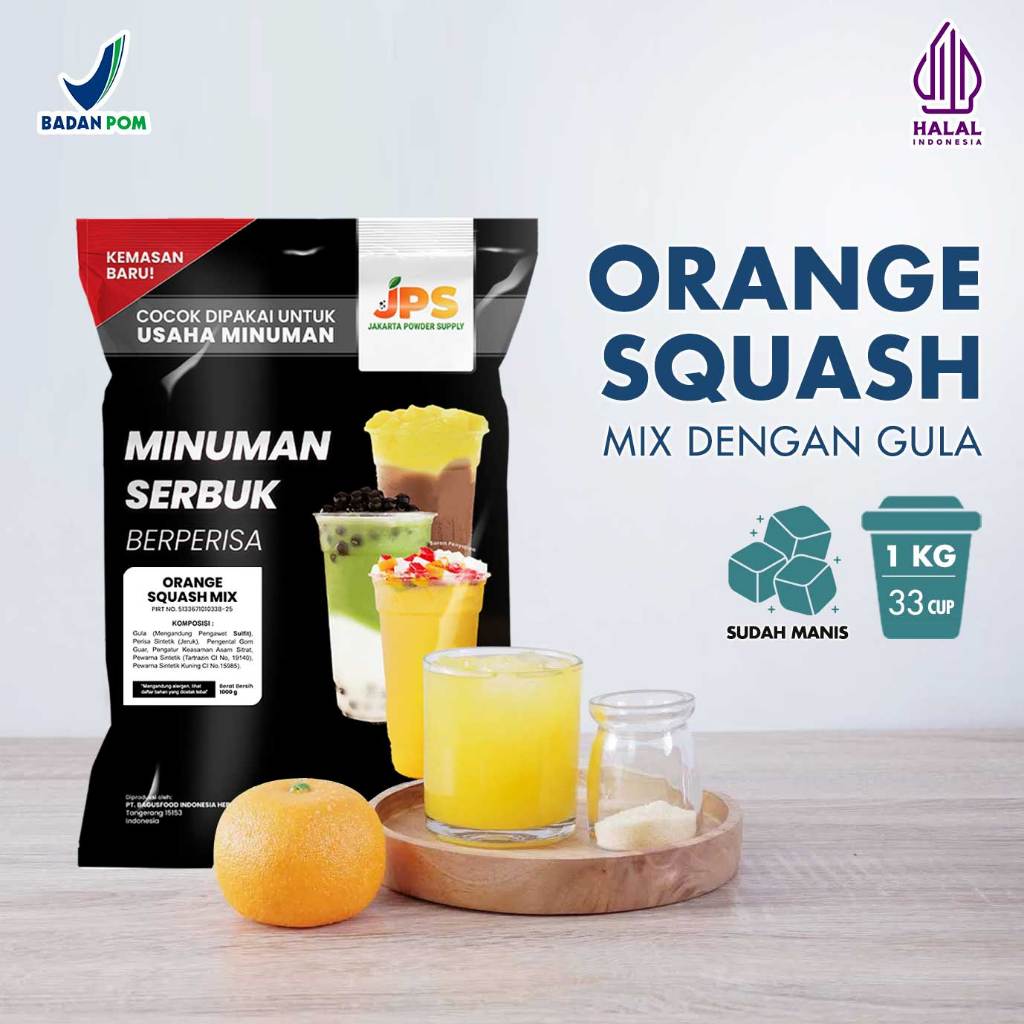 

Bubuk Minuman JPS Orange Squash 1Kg