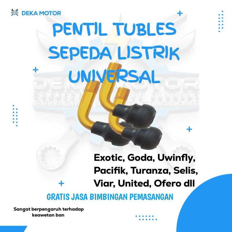 Pentil Tubles Sepeda Listrik Universal