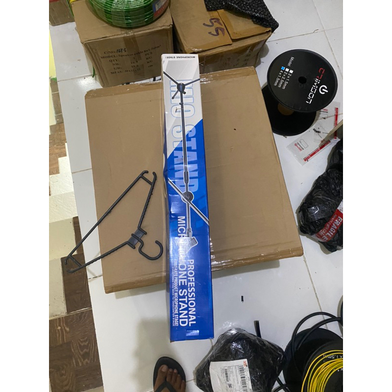 stand mic panjang besi