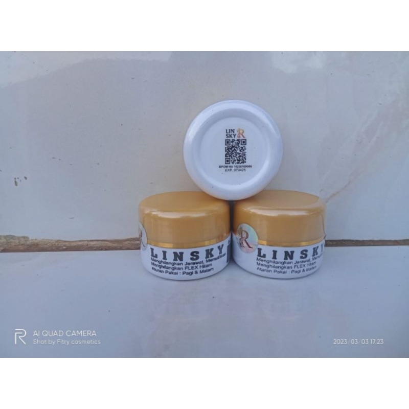CREAM LINSKY PUTIH GLOWING BPOM ORIGINAL SEGEL BERHOLOGRAM