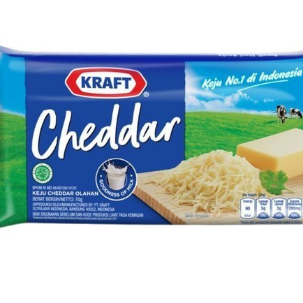 

Kraft keju cheddar olahan 75gr