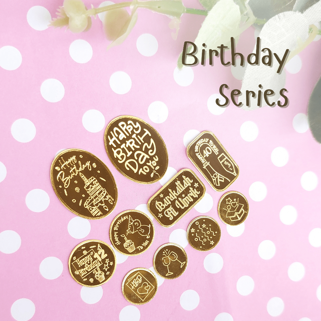 Wonderful Wish Emas Batangan 24Karat Custom Ukir Birthday Series