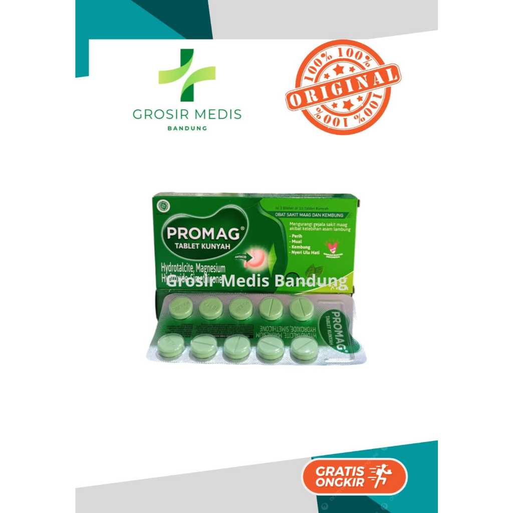 Promag 10 Tablet | Tablet Kunyah | Obat Maag