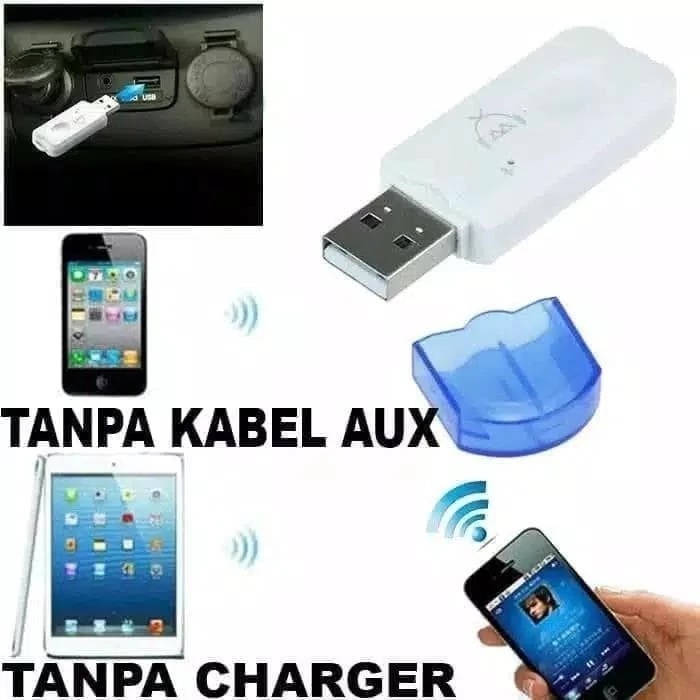 Dongle USB Bluetooth Audio Receiver Music Tanpa Kabel Aux / Bluetooth Receiver AV Receiver