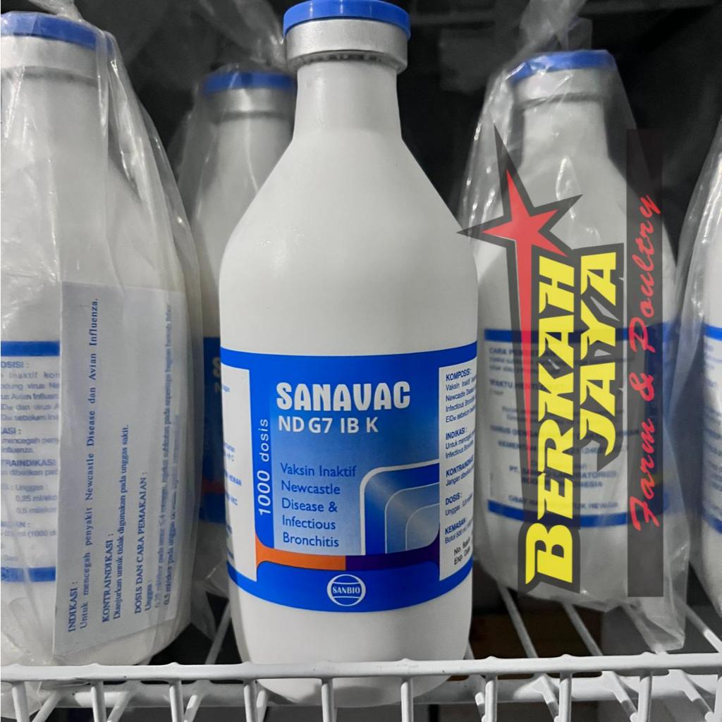 ND G7 IB K Vaksin Ayam Unggas Sanavac 1000ds