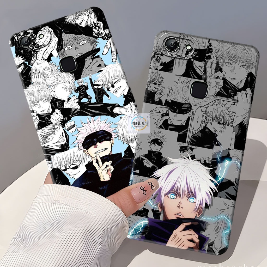 Case Lentur Vivo V7 Plus / V5 Plus / V9 / Vivo Z1 Pro Case Motif Gojo Satoru - Case Vivo - Marbel Ca