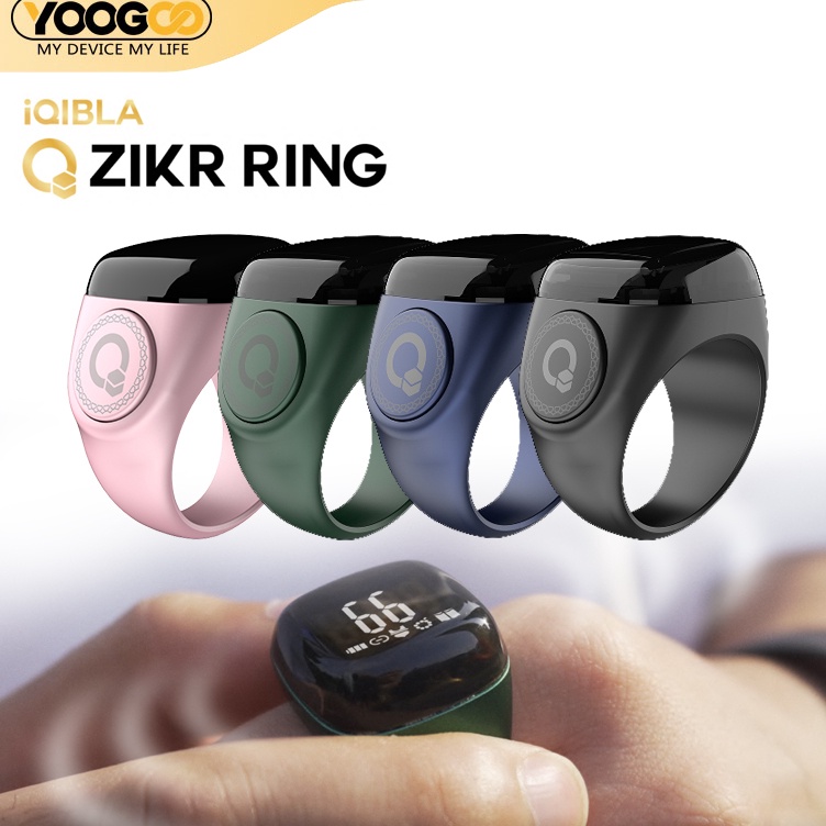 KODE I93D NEW Iqibla Aluminum Alloy Digital Tasbih Iqibla Zikr Ring Iqibla NOOR N1 Cincin Tasbih Dig