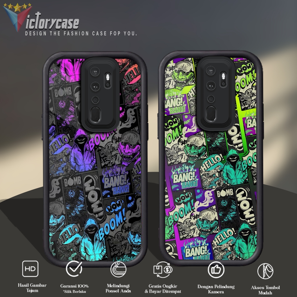 Case Premium Compatible For OPPO A5 A9 2020 Motif [ BOMM ] Casing Softcase Glossy Anti Jamur