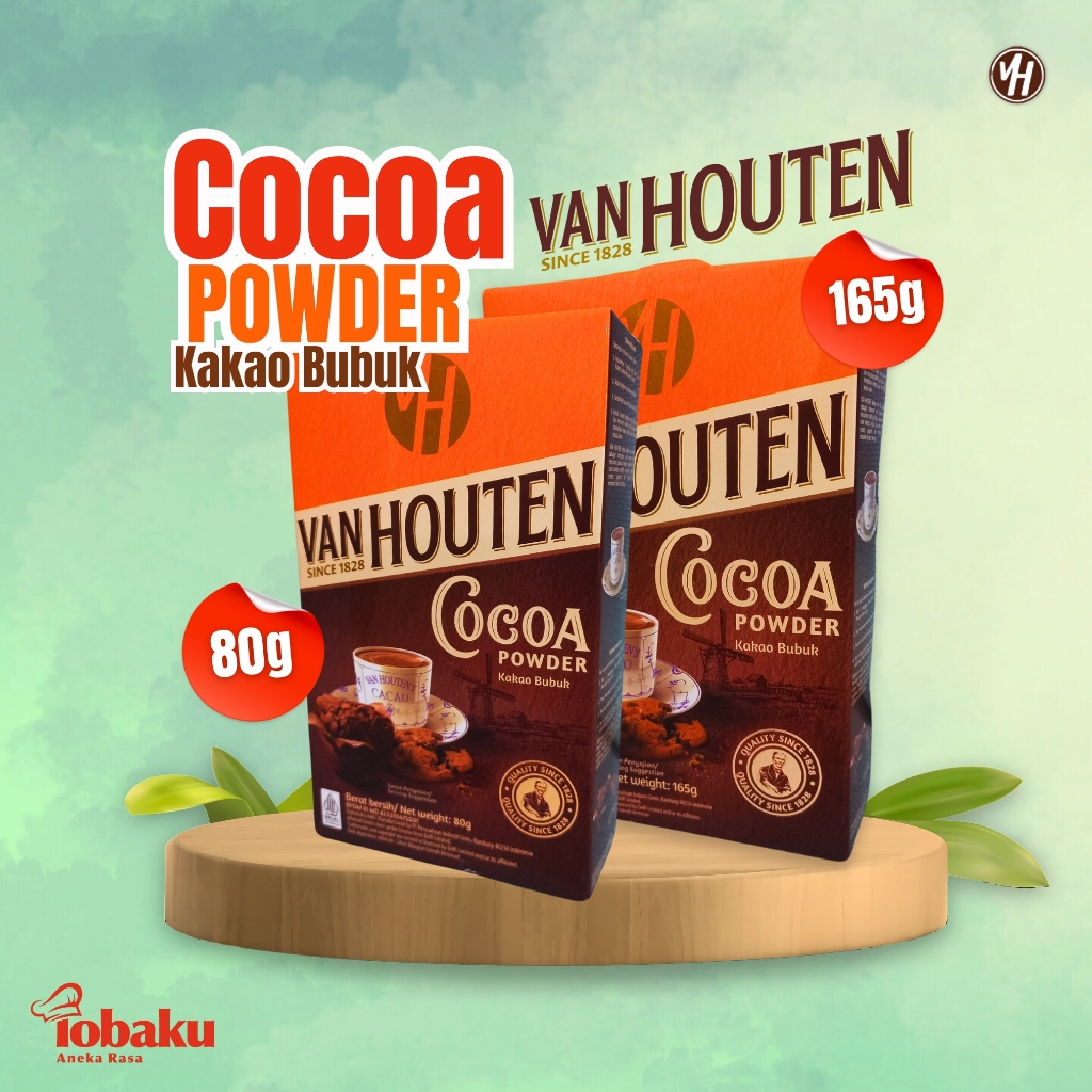 

VAN HOUTEN Cocoa Powder - Kakao Cokelat Bubuk Kemasan 80g & 165g _