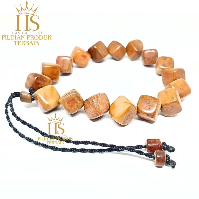 Gelang Kayu kokka kaokah 100% Asli Original Motip Dadu Besar