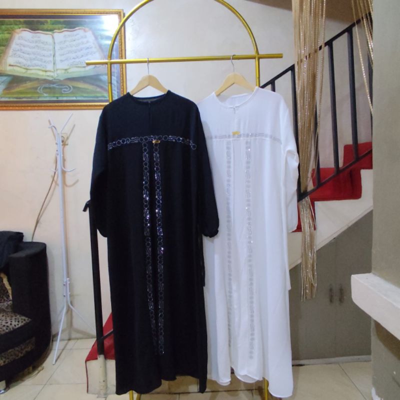 gamis crinkle payet swarovski