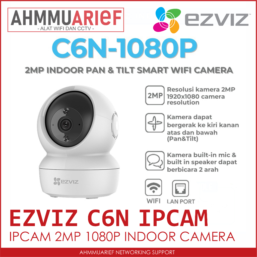 KAMERA CAMERA CCTV IPCAM CCTV EZVIZ C6N 2MP