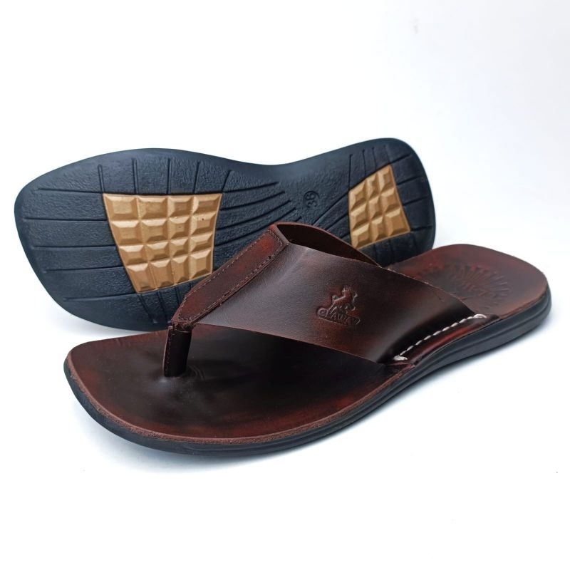 ZESU || sandal jepit pria kulit asli || sandal jepit kulit asli pria sandal kulit asli