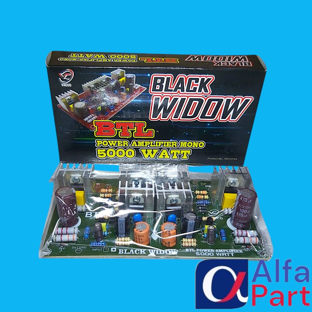 KIT BLACK WIDOW BTL POWER AMPLIFIER MONO 5000 WATT VACCO