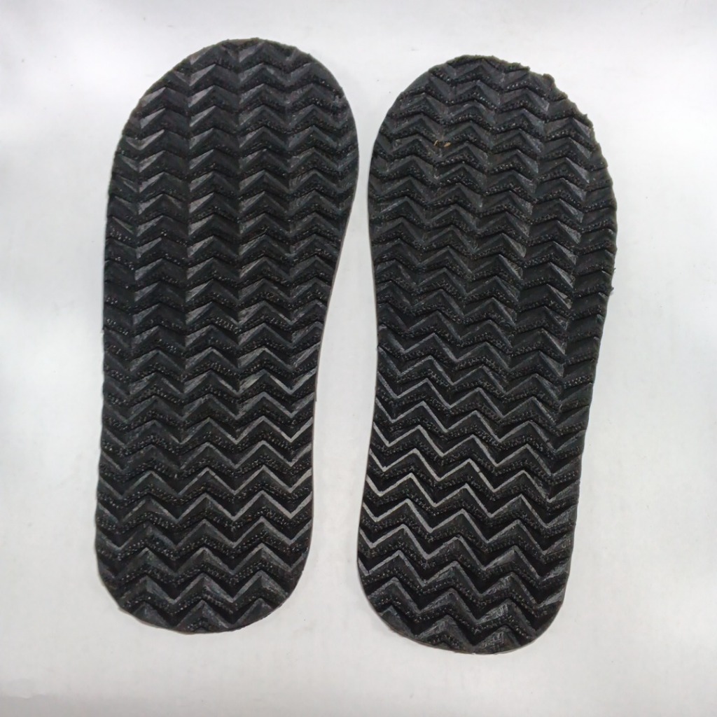 Sol Potong Outsole Sepatu Sandal Karet Rubber Zigzag Hitam