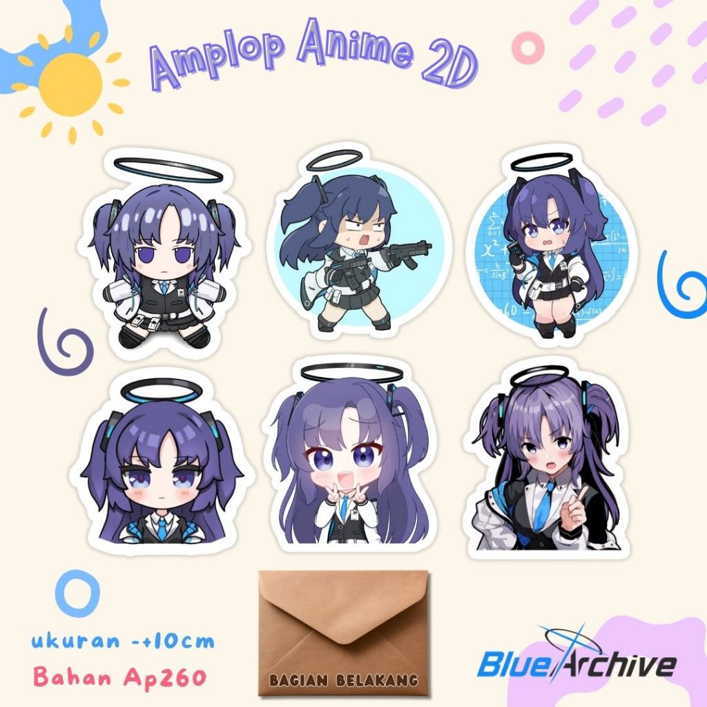 

(ISI 6) AMPLOP ANIME 2D BLUE ARCHIVE HAYASE YUUKA