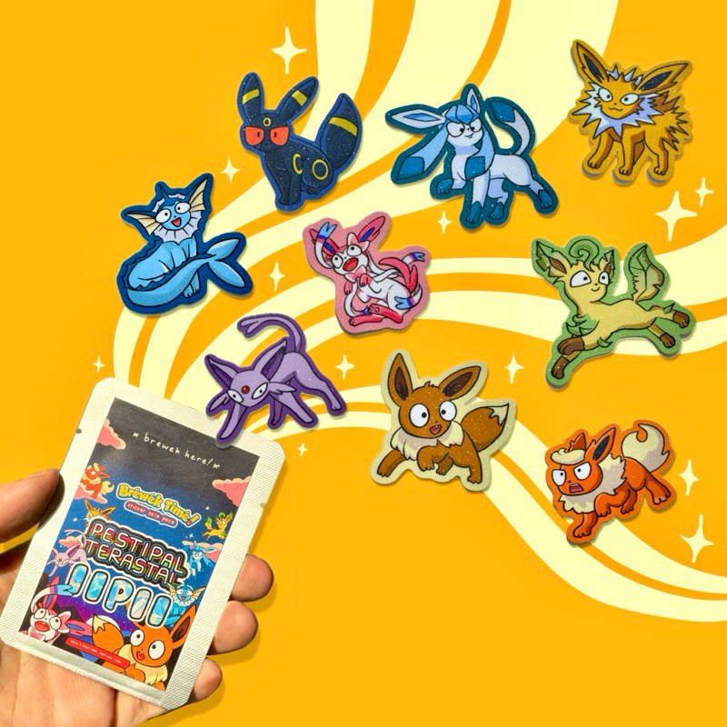 

Stiker Pokemon Eeveelutions - Sticker Pack (isi 3)