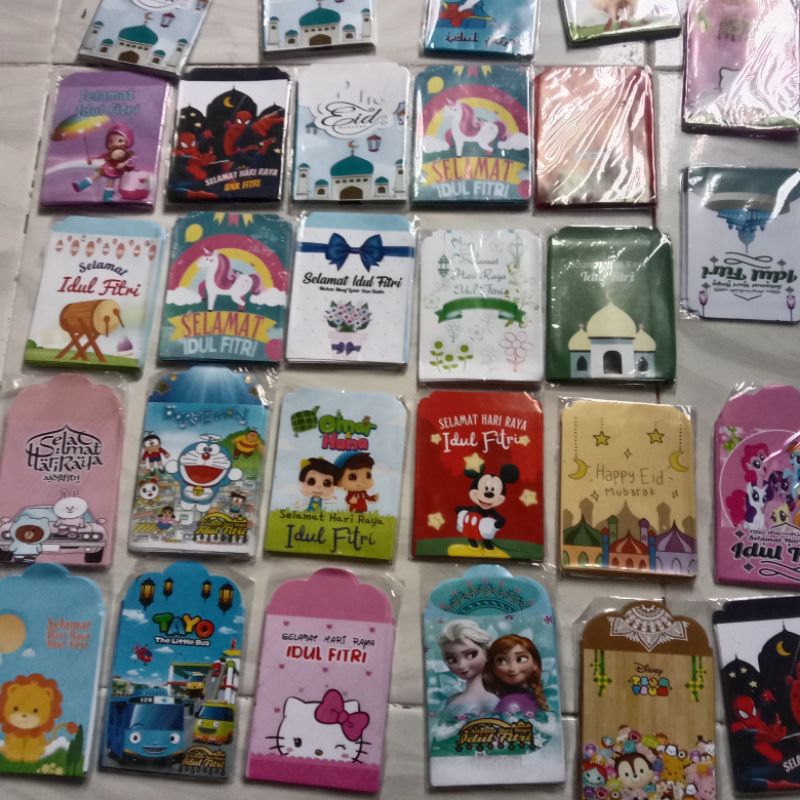 

Amplop lebaran 10Lembar, amplop hari raya, amplop kartun, amplop lipat 1x