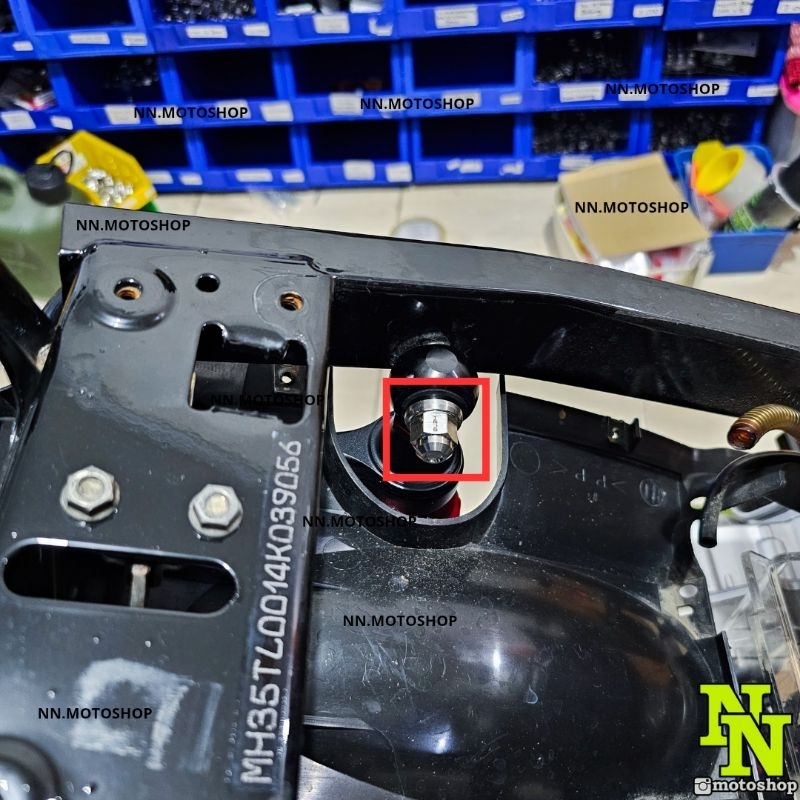 MUR TOPI SHOCK SOCK BELAKANG ATAS MIO SPORTY SMILE FINO SOUL NOUVO PROBOLT STAINLESS THAILAND