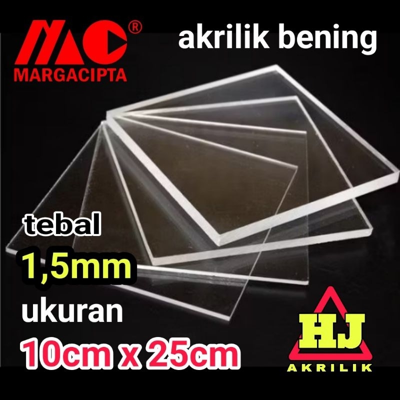 

Akrilik 1,5mm bening 10 x 25 akrilik lembaran Acrylic clear mika lembaran akrilik termurah ready stok