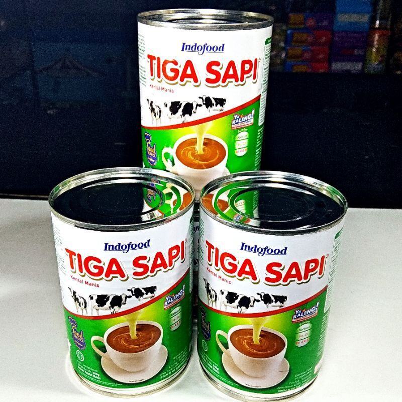 SUSU 3 SAPI KENTAL MANIS 500 ML KALENG