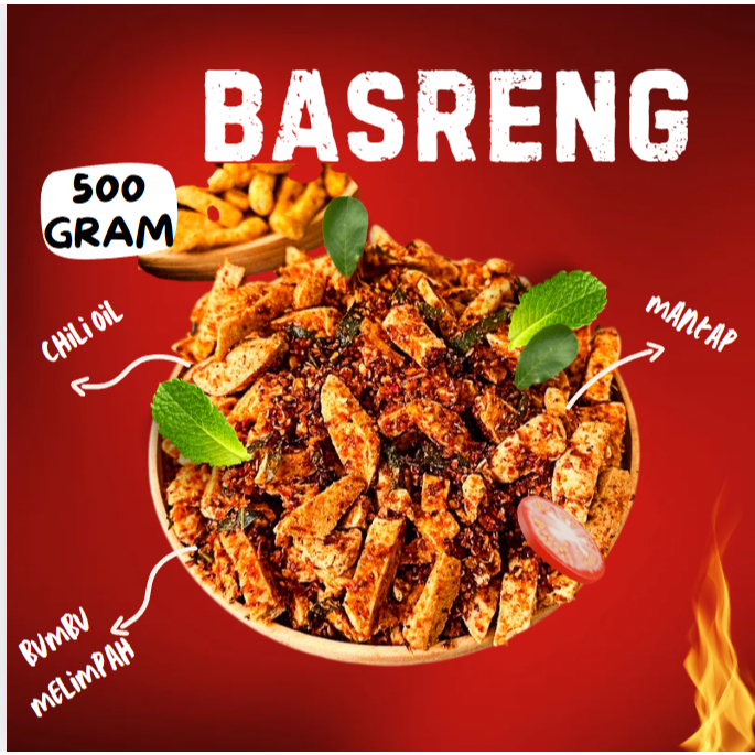 

Basreng viral pedas daun jeruk berat 500 gram gratis ongkir