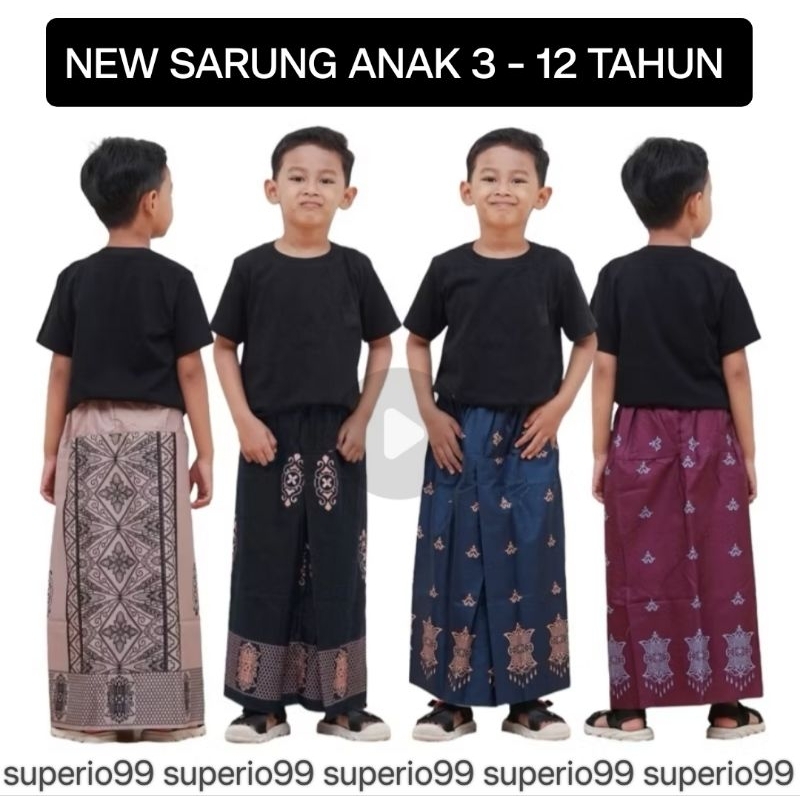 Sarung Instan Anak Usia 2-13 th LANGSUNG KIRIM!!!