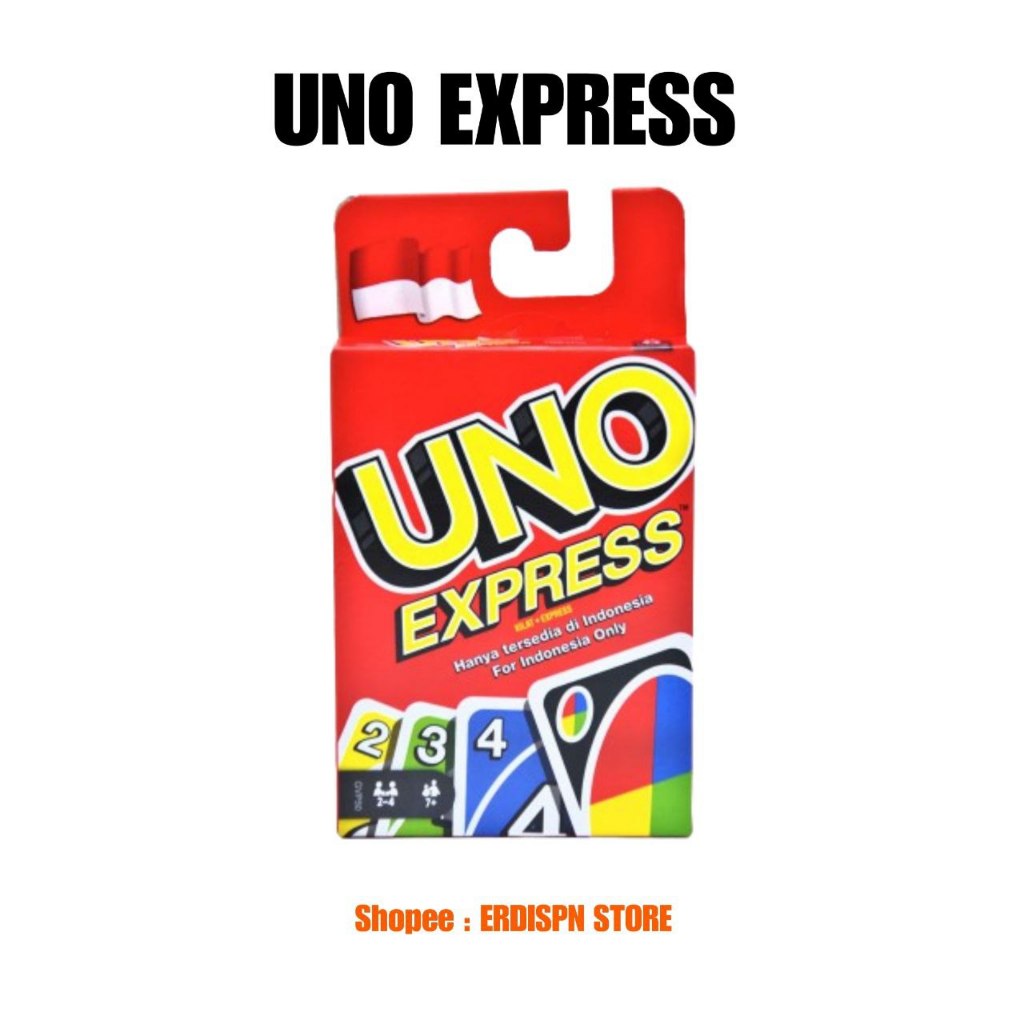 UNO Express Original Kartu UNO Express Asli Mattel Game Card Permainan Kartu Uno