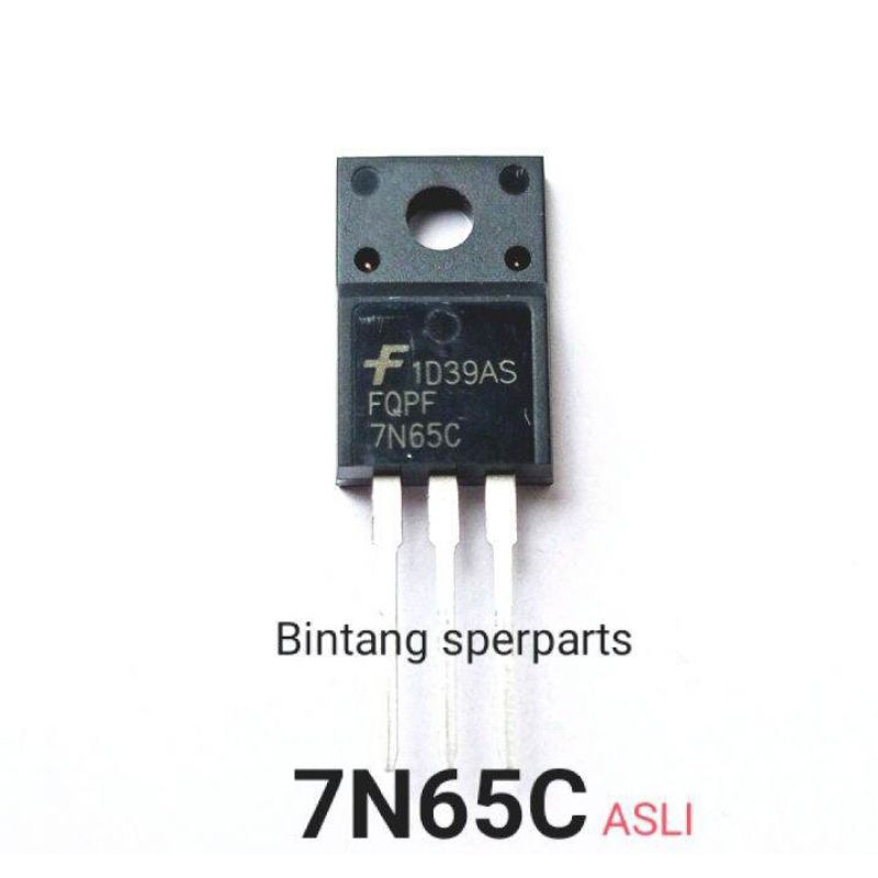 7N65C ORIGINAL TRANSISTOR 7N65C ORI TRANSISTOR 7N65C ASLI FQBF 7N65C FET 7N65