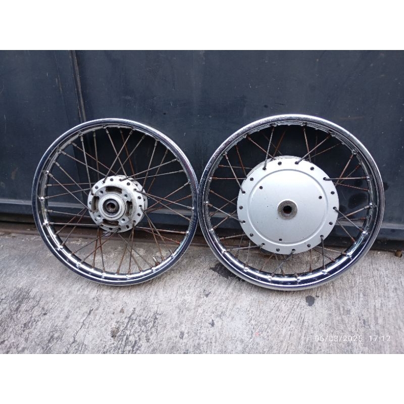velg roda depan belakang ruji jari besi yamaha mio sporty smile mio soul 5tl old original copotan