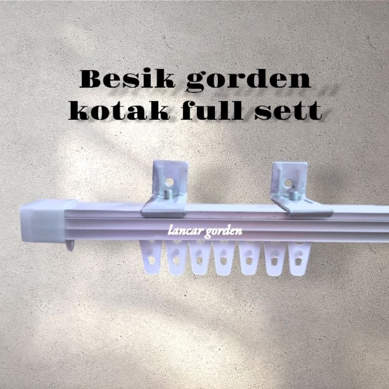 Batang gorden kotak besi gorden plisket alumunium full sett free packing bubble wrap