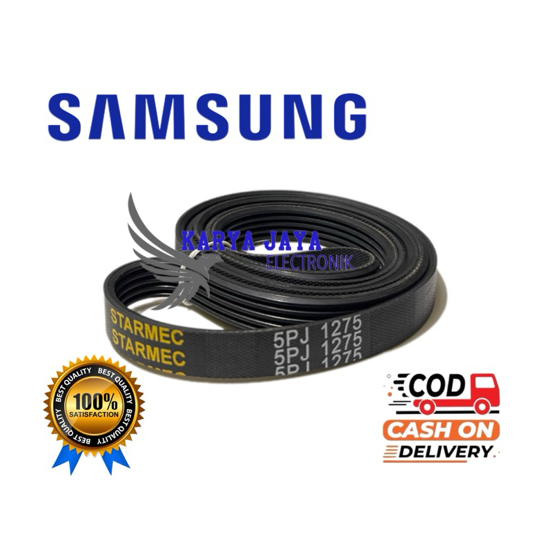 Van belt Panbel Karet Fan Belt 5PJ 1275 Mesin Cuci Samsung Front Loading