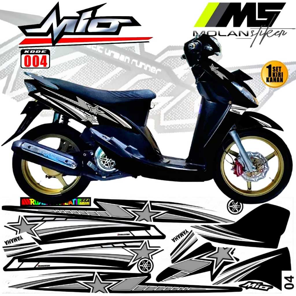 Decal Sticker Striping Variasi Yamaha Mio Sporty/Decal Mio Sporty/Striping Mio Sporty
