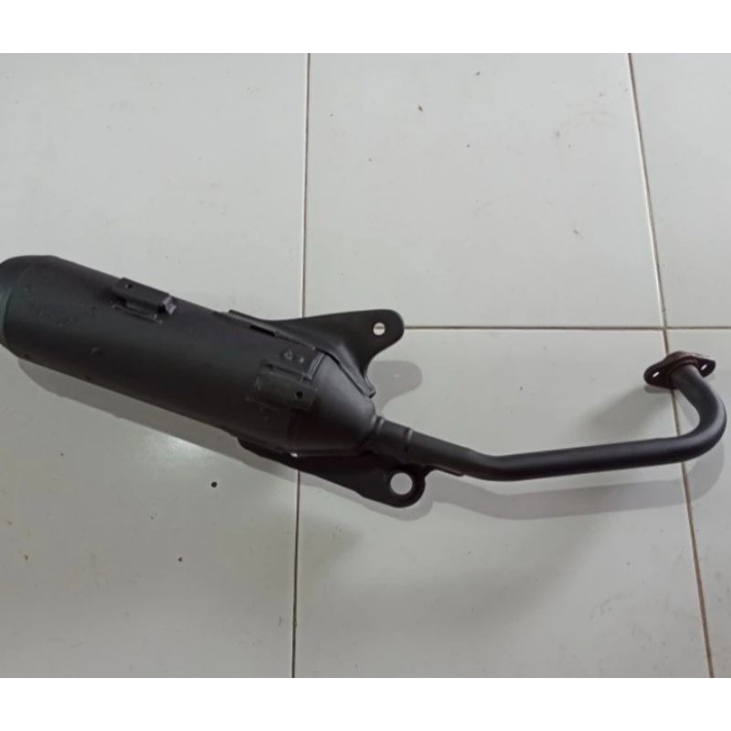 knalpot motor standar Mio sporty original copotan
